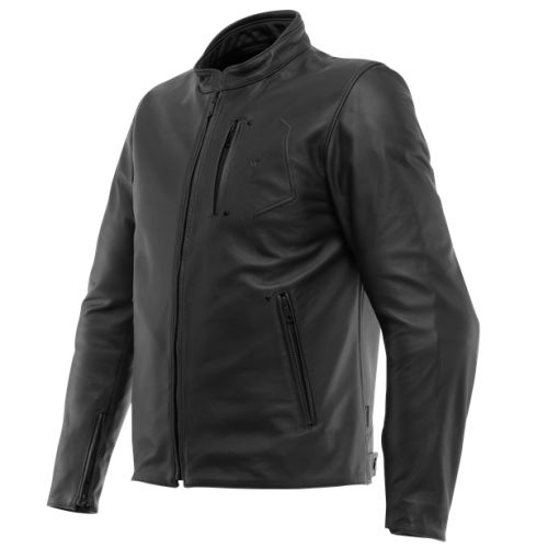 GIACCA FULCRO LEATHER JACKET BLACK | DAINESE