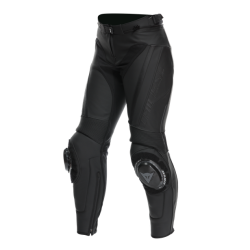 PANTALONI DELTA 4 LEATHER PANTS WMN BLACK BLACK | DAINESE