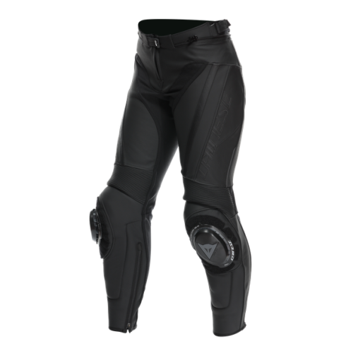 PANTALONI DELTA 4 LEATHER PANTS WMN BLACK BLACK | DAINESE