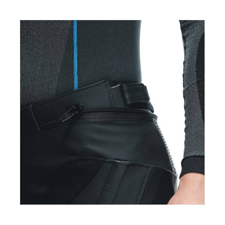PANTALONI DELTA 4 LEATHER PANTS WMN BLACK BLACK | DAINESE