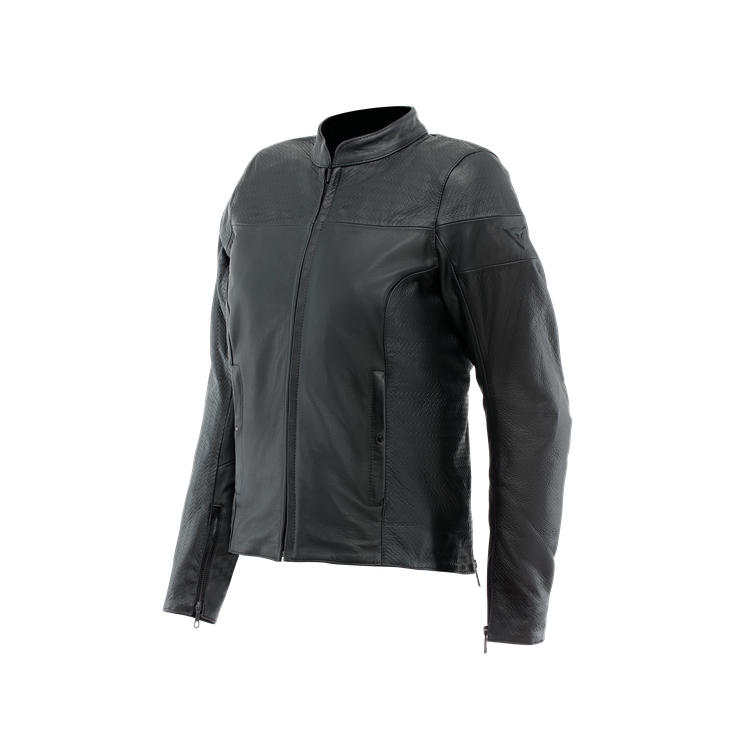GIACCA ITENERE LEATHER JACKET WOMAN BLACK| DAINESE