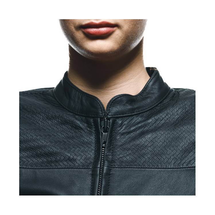 GIACCA ITENERE LEATHER JACKET WOMAN BLACK| DAINESE