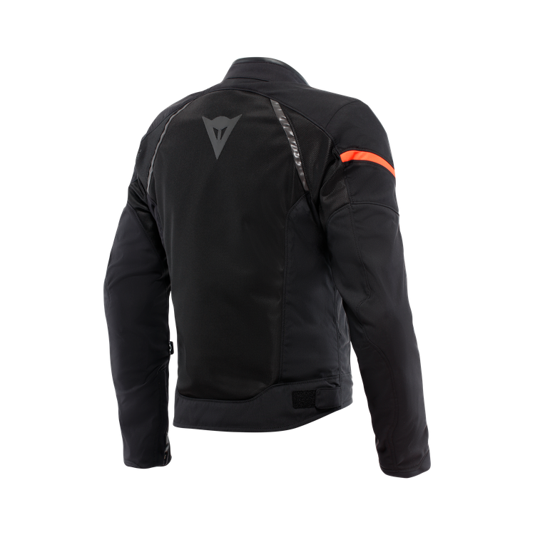 GIACCA AIR FRAME 3 TEX JACKET BLACK BLACK RED-FLUO | DAINESE