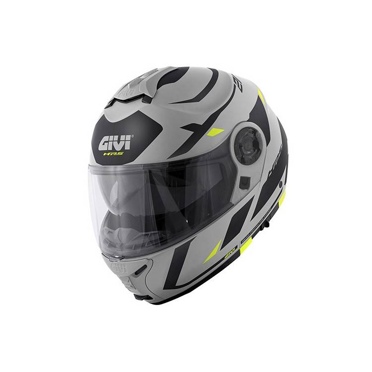 CASCO MOD X21 EVO NUMBER GRIGIO OPACO NERO GIALLO | GIVI | HX21RNBGY