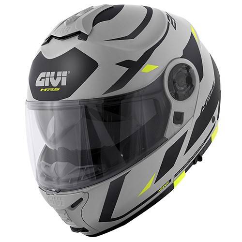 CASCO MOD X21 EVO NUMBER GRIGIO OPACO NERO GIALLO | GIVI | HX21RNBGY