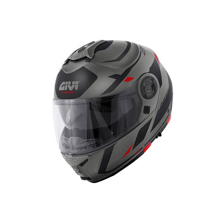 CASCO MOD X21 EVO NUMBER TITANIO NERO ROSSO | GIVI | HX21RNBTR