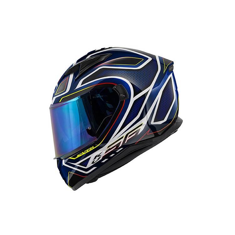 CASCO INTEGRALE KV56F NEON  NERO LUCIDO BLU | KAPPA