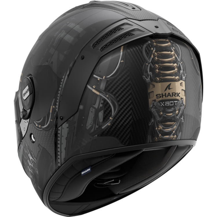 CASCO INTEGRALE SPARTAN RS CARBON XBOT MAT CARBON ANTHRACITE CUPPER | SHARK HELMETS