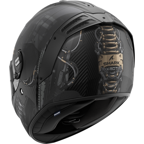 CASCO INTEGRALE SPARTAN RS CARBON XBOT MAT CARBON ANTHRACITE CUPPER | SHARK HELMETS