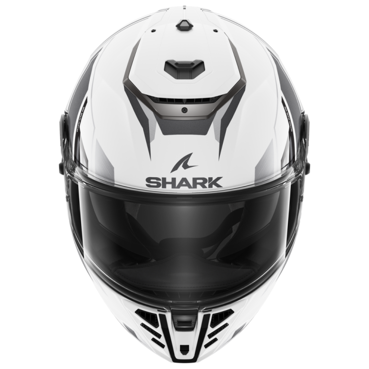 CASCO INTEGRALE SPARTAN RS BYRHON WHITE BLACK CHROM | SHARK HELMETS