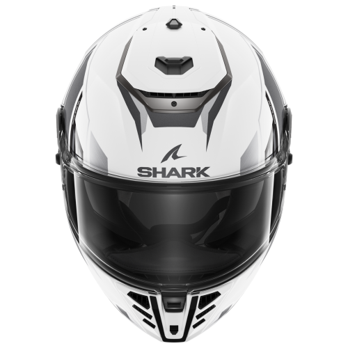 CASCO INTEGRALE SPARTAN RS BYRHON WHITE BLACK CHROM | SHARK HELMETS
