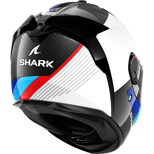 CASCO INTEGRALE SPARTAN GT PRO DOKHTA CARBON CARBON WHITE BLUE | SHARK HELMETS