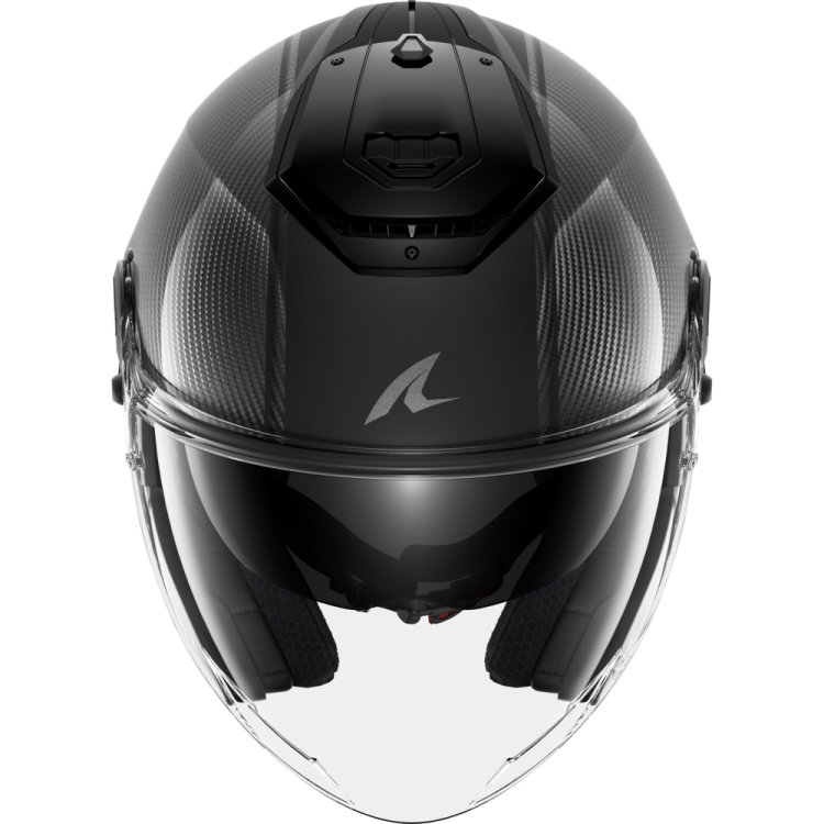CASCO RS JET CARBON BLANK CARBON BLACK CARBON | SHARK HELMETS