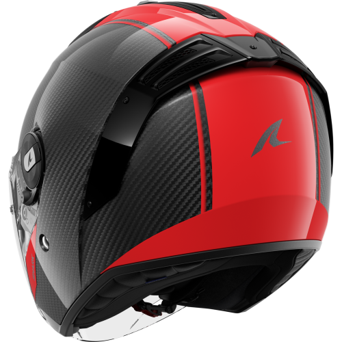 CASCO RS JET CARBON BLANK CARBON RED CARBON | SHARK HELMETS