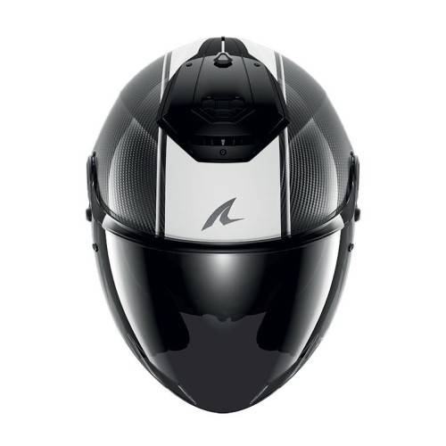 CASCO RS JET CARBON BLANK CARBON WHITE BLACK | SHARK HELMETS