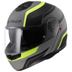 CASCO MODULARE LS2 FF908 STROBE II MONZA M.BLACK H-V YELLOW-06  | LS2
