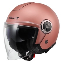 CASCO JET LS2 OF620 CLASSY SOLID MATT GOLD PINK-06  | LS2