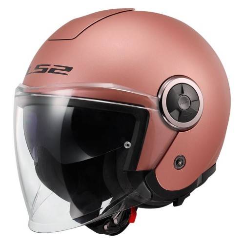 CASCO JET LS2 OF620 CLASSY SOLID MATT GOLD PINK-06  | LS2