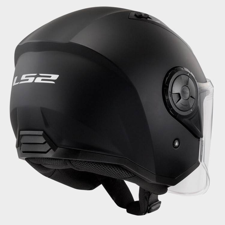 CASCO JET LS2 OF616 AIRFLOW II SOLID MATT BLACK-06  | LS2