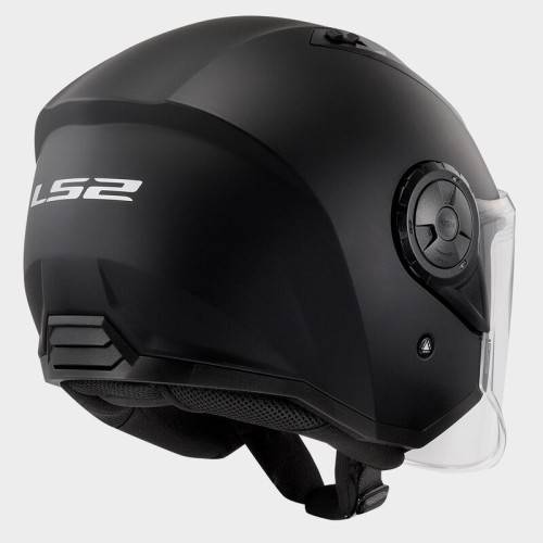 CASCO JET LS2 OF616 AIRFLOW II SOLID MATT BLACK-06  | LS2