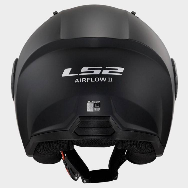 CASCO JET LS2 OF616 AIRFLOW II SOLID MATT BLACK-06  | LS2