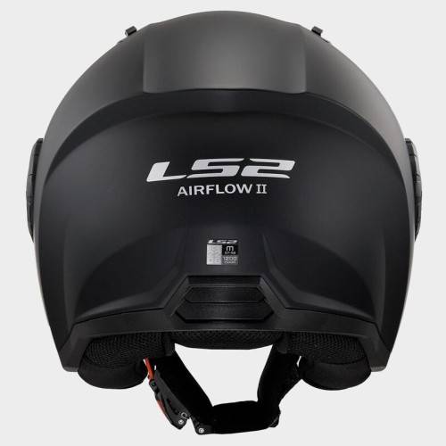 CASCO JET LS2 OF616 AIRFLOW II SOLID MATT BLACK-06  | LS2