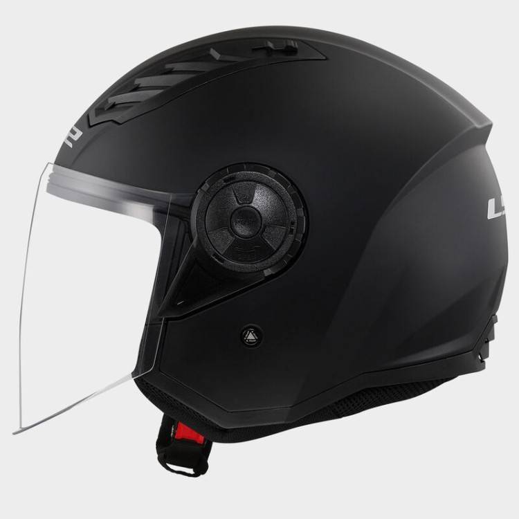 CASCO JET LS2 OF616 AIRFLOW II SOLID MATT BLACK-06  | LS2