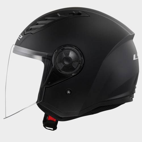 CASCO JET LS2 OF616 AIRFLOW II SOLID MATT BLACK-06  | LS2