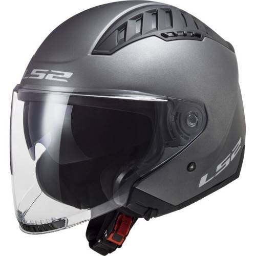 CASCO JET LS2 OF600 COPTER II MATT TITANIUM-06  | LS2
