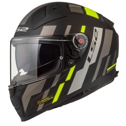CASCO INTEGRALE LS2 FF811 VECTOR II TRON M.BLACK H-V YELLOW-06  | LS2