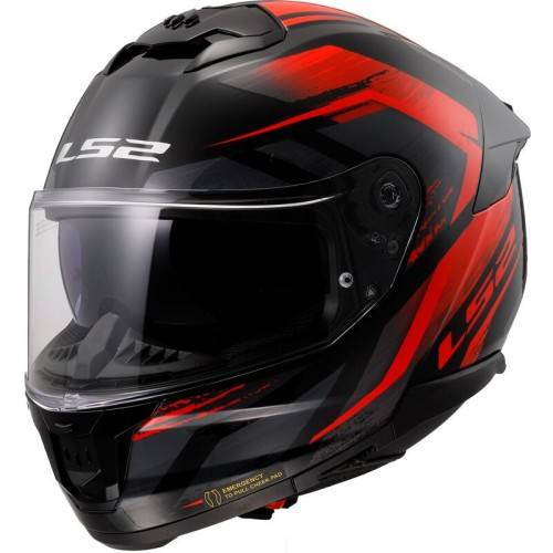CASCO INTEGRALE LS2 FF808 STREAM II FURY BLACK RED-06  | LS2