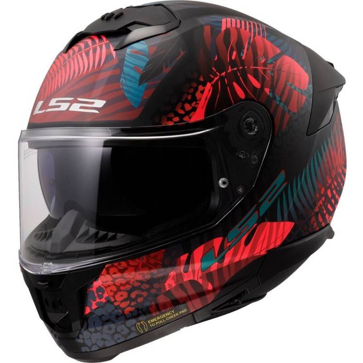 CASCO INTEGRALE LS2 FF808 STREAM II JUNGLE M.BLACK PINK BLUE-06  | LS2