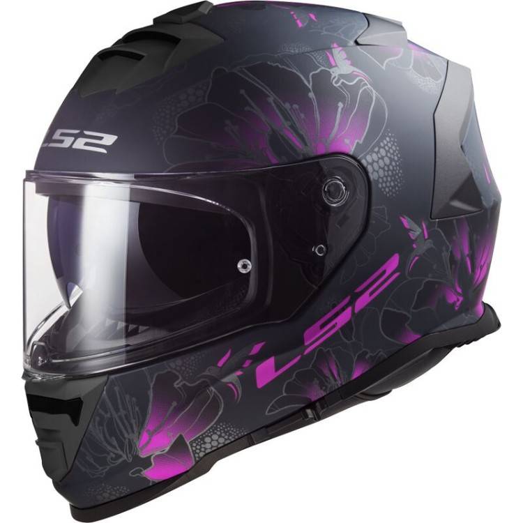 CASCO INTEGRALE LS2 FF800 STORM II BURST MATT BLACK PINK-06  | LS2
