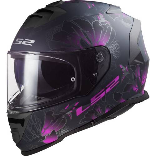 CASCO INTEGRALE LS2 FF800 STORM II BURST MATT BLACK PINK-06  | LS2