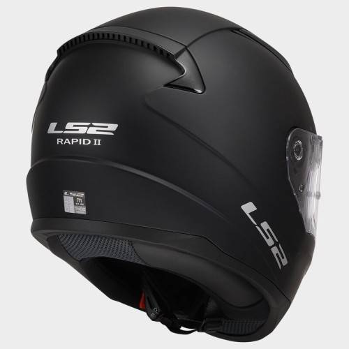 CASCO INTEGRALE LS2 FF353 RAPID II SOLID MATT BLACK-06  | LS2