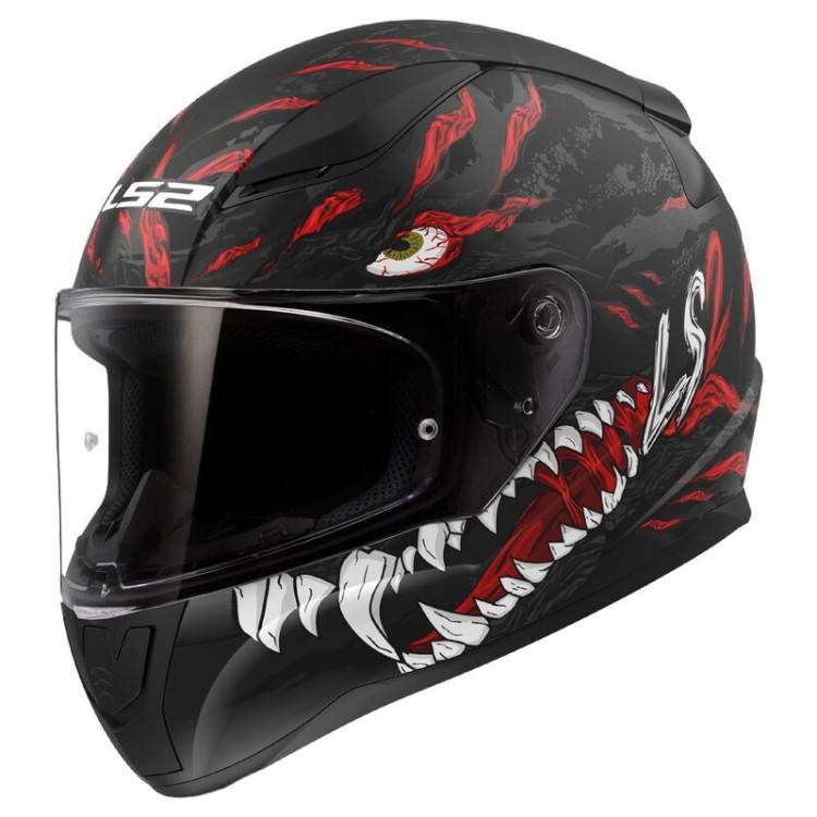 CASCO INTEGRALE LS2 FF353 RAPID II KAIJU M.BLACK RED WHITE-06  | LS2