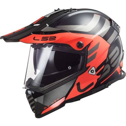 CASCO OFFROAD LS2 MX436 PIONEER EVO ADVENTURER M.BLACK ORANGE | LS2
