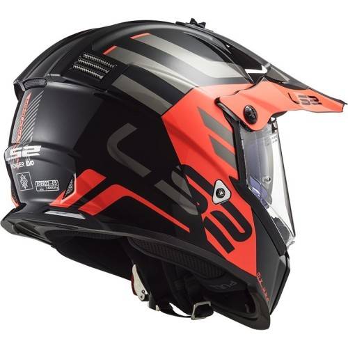 CASCO OFFROAD LS2 MX436 PIONEER EVO ADVENTURER M.BLACK ORANGE | LS2
