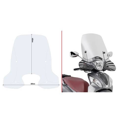 PARAB. TRASP. KYMCO PEOLPE ONE 125-150 | GIVI | D6116ST