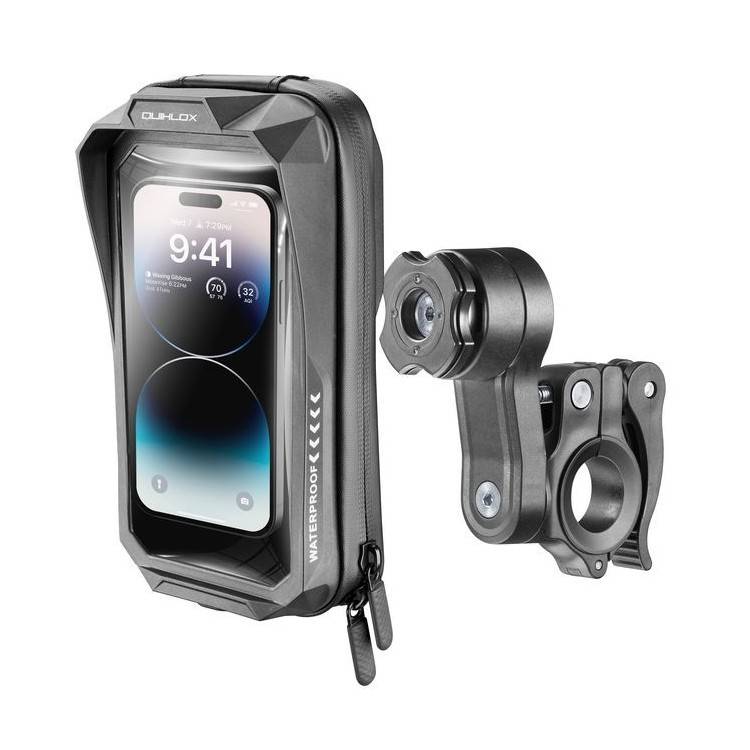 QUIKLOX KIT - CUSTODIA WATERPROOF E STAFFA | PORTA TELEFONO UNIVERSALI | PORTATELEFONO E SUPPORTI