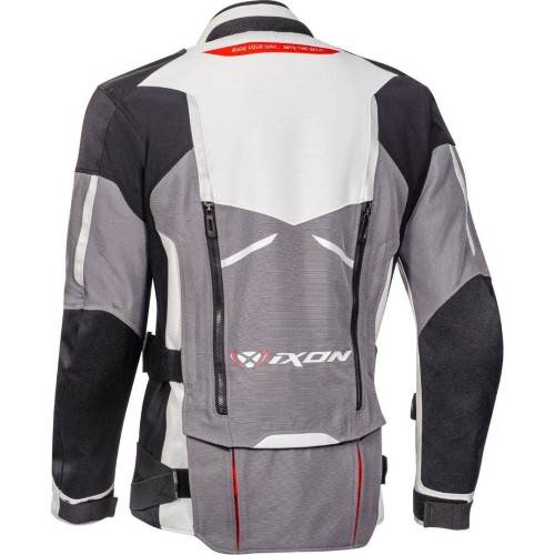 GIACCA RAGNAR NERO GRIGIO ROSSO  | IXON