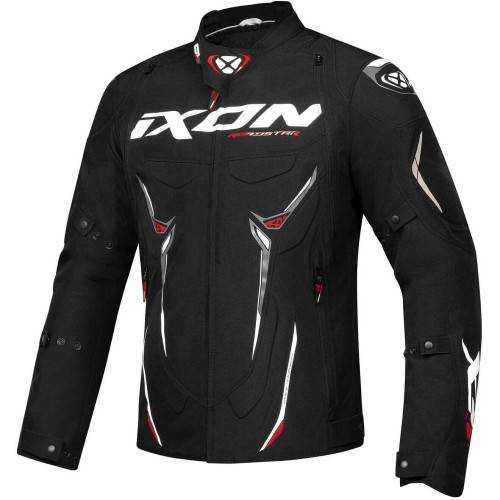 GIUBBOTTO ROADSTAR NERO BIANCO ROSSO | IXON
