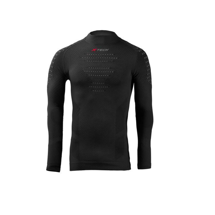 MAGLIA VIPER MAN.LUNGA LUP+ZIP.NERO S/M | X-TECH