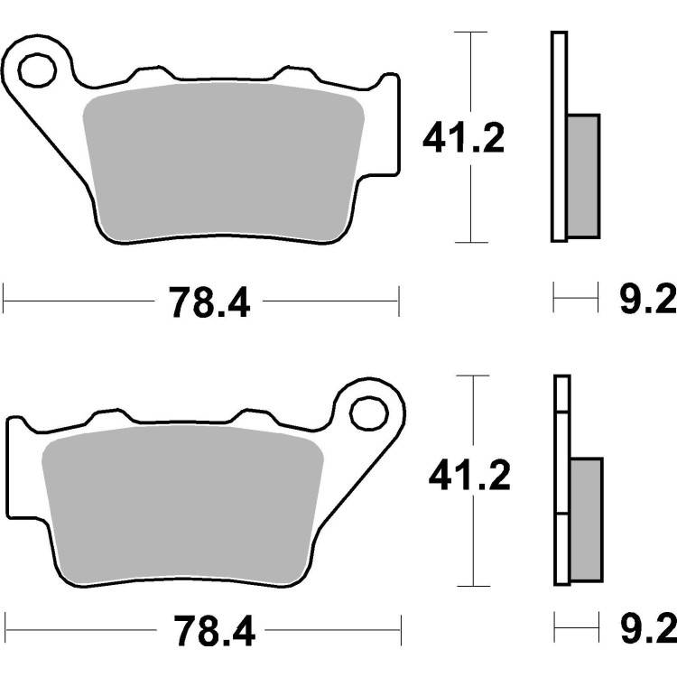SET PASTIGLIE  CARBON CERAMIC 07BB02CC | BREMBO