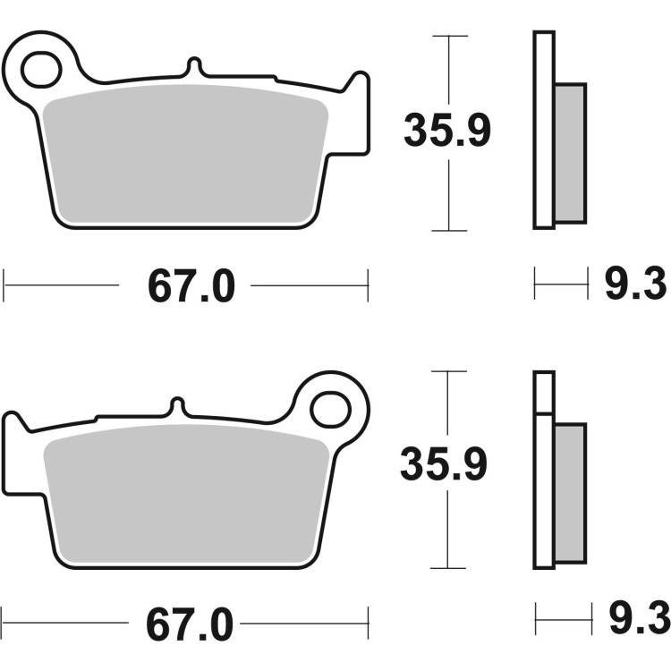 SET PASTIGLIE  SEMIMETALLICA 07YA41TT | BREMBO