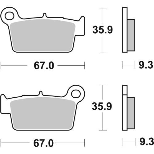 SET PASTIGLIE  SEMIMETALLICA 07YA41TT | BREMBO