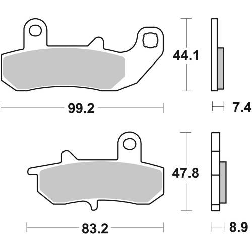 SET PASTIGLIE  CARBON CERAMIC 07SU1718 | BREMBO