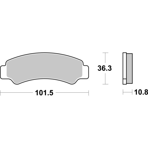 SET PASTIGLIE  OFF ROAD SINTER 07KS08SD | BREMBO