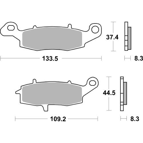 SET PASTIGLIE  CARBON CERAMIC 07KA1807 | BREMBO