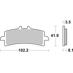 SET PASTIGLIE  SINTER ANT. LA 07BB37LA | BREMBO